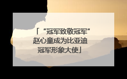 “冠军致敬冠军” 赵心童成为比亚迪冠军形象大使