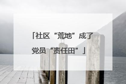 社区“荒地”成了党员“责任田”