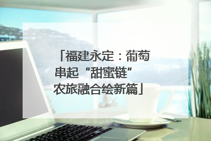 福建永定：葡萄串起“甜蜜链” 农旅融合绘新篇