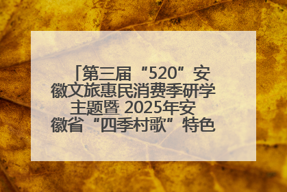 第三届“520”安徽文旅惠民消费季研学主题暨 2025年安徽省“四季村歌”特色展演燃动池州