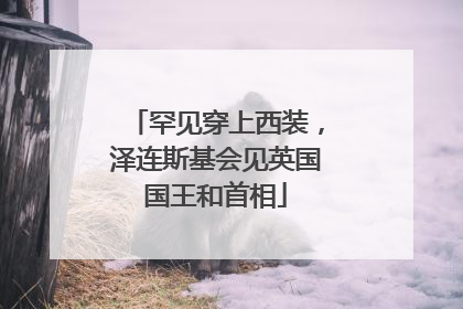 罕见穿上西装，泽连斯基会见英国国王和首相