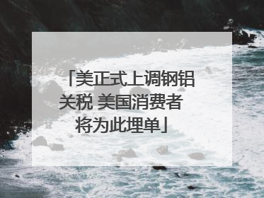 美正式上调钢铝关税 美国消费者将为此埋单