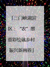 三门峡湖滨区：“农”墨重彩绘就乡村振兴新画卷
