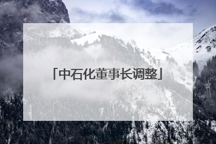 中石化董事长调整