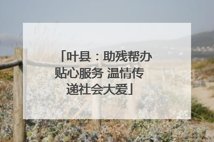 叶县：助残帮办贴心服务 温情传递社会大爱