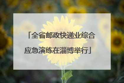 全省邮政快递业综合应急演练在淄博举行