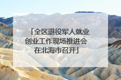 全区退役军人就业创业工作现场推进会在北海市召开