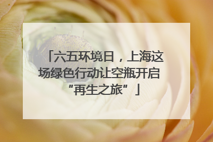 六五环境日，上海这场绿色行动让空瓶开启 “再生之旅”