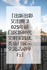 出新出彩又出圈 2025年硚口区新时代文明实践优秀项目展示交流活动举行