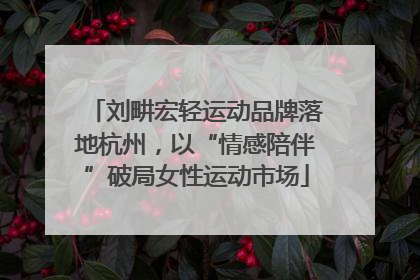 刘畊宏轻运动品牌落地杭州，以“情感陪伴”破局女性运动市场