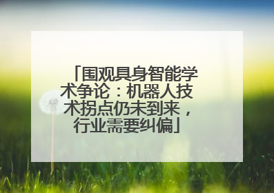 围观具身智能学术争论：机器人技术拐点仍未到来，行业需要纠偏
