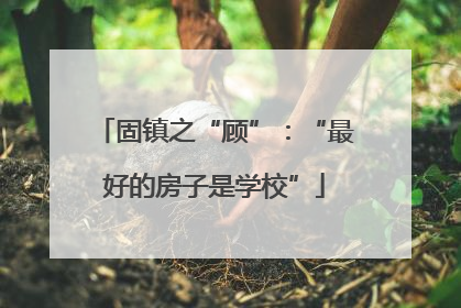 固镇之“顾”：“最好的房子是学校”