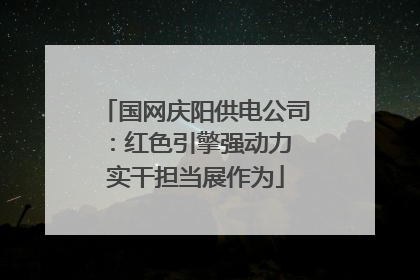 国网庆阳供电公司：红色引擎强动力 实干担当展作为