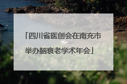 四川省医创会在南充市举办脑衰老学术年会