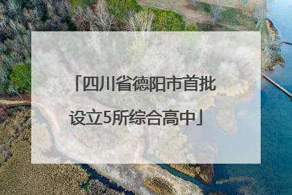 四川省德阳市首批设立5所综合高中