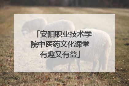 安阳职业技术学院中医药文化课堂有趣又有益