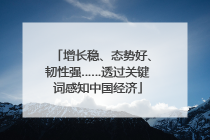 增长稳、态势好、韧性强……透过关键词感知中国经济