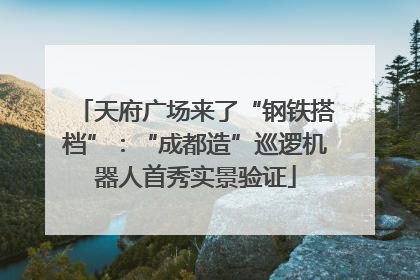 天府广场来了“钢铁搭档”：“成都造”巡逻机器人首秀实景验证