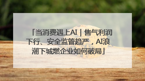 当消费遇上AI｜售气利润下行、安全监管趋严，AI浪潮下城燃企业如何破局