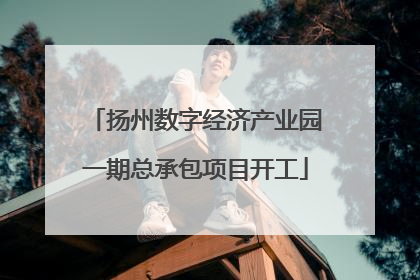 扬州数字经济产业园一期总承包项目开工
