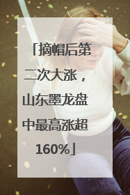 摘帽后第二次大涨，山东墨龙盘中最高涨超160%