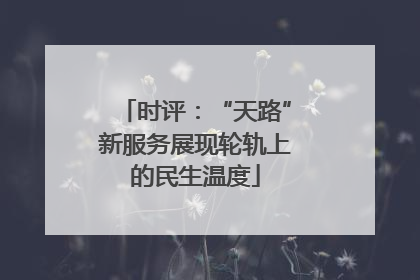 时评：“天路”新服务展现轮轨上的民生温度