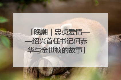 晚潮｜忠贞爱情——绍兴首任书记何赤华与金世桢的故事