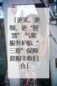 更实、更细、更“智慧” 气象服务护航“三夏”保障夏粮丰收归仓