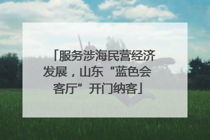 服务涉海民营经济发展，山东“蓝色会客厅”开门纳客