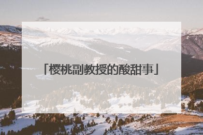 樱桃副教授的酸甜事