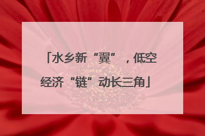 水乡新“翼”，低空经济“链”动长三角