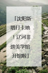 沈阳新增打卡地！辽河非遗美学馆开馆啦