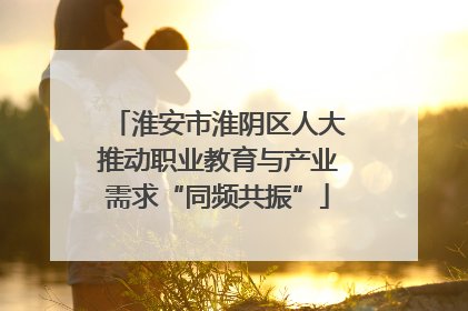 淮安市淮阴区人大推动职业教育与产业需求“同频共振”