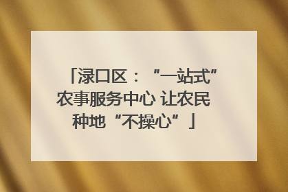 渌口区：“一站式”农事服务中心 让农民种地“不操心”