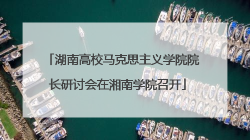 湖南高校马克思主义学院院长研讨会在湘南学院召开