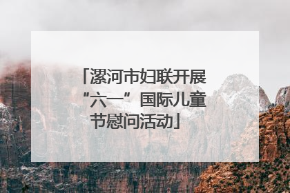 漯河市妇联开展“六一”国际儿童节慰问活动