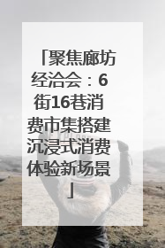 聚焦廊坊经洽会：6街16巷消费市集搭建沉浸式消费体验新场景