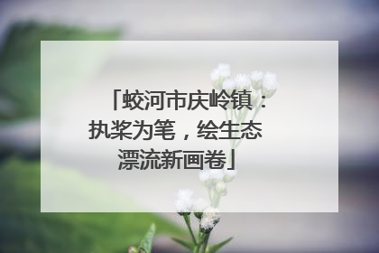 蛟河市庆岭镇：执桨为笔，绘生态漂流新画卷