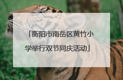 衡阳市南岳区黄竹小学举行双节同庆活动