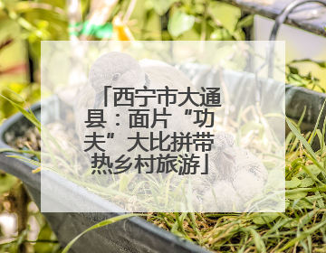 西宁市大通县：面片“功夫”大比拼带热乡村旅游