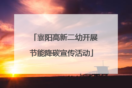 襄阳高新二幼开展节能降碳宣传活动