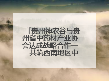 贵州神农谷与贵州省中药材产业协会达成战略合作——共筑西南地区中医药产业新生态