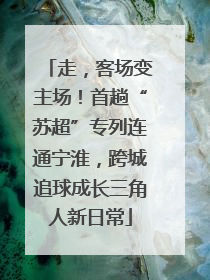 走，客场变主场！首趟“苏超”专列连通宁淮，跨城追球成长三角人新日常