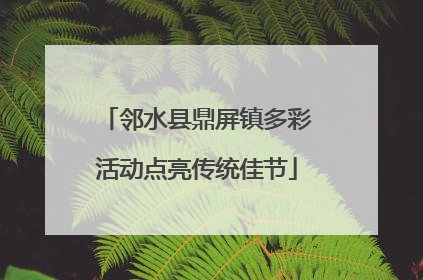 邻水县鼎屏镇多彩活动点亮传统佳节