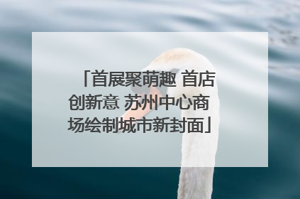 首展聚萌趣 首店创新意 苏州中心商场绘制城市新封面