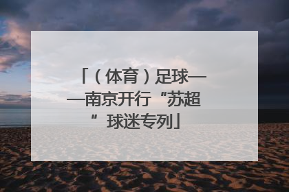 （体育）足球——南京开行“苏超”球迷专列