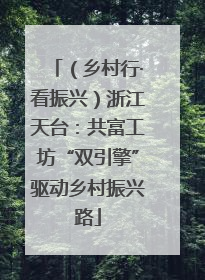 （乡村行·看振兴）浙江天台：共富工坊“双引擎”驱动乡村振兴路