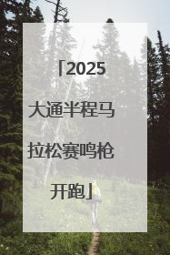 2025大通半程马拉松赛鸣枪开跑