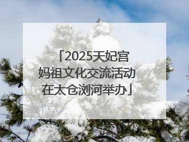 2025天妃宫妈祖文化交流活动在太仓浏河举办