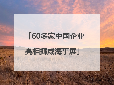 60多家中国企业亮相挪威海事展
